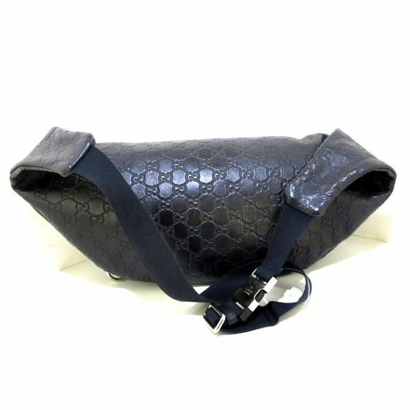 Gucci Stripe Waist Pouch Dark Navy Leather - Picture 3 of 12